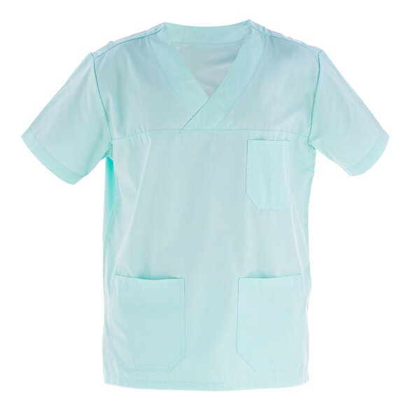 Mint Green Men's V-Neck Scrub Top | Medical Scrubs